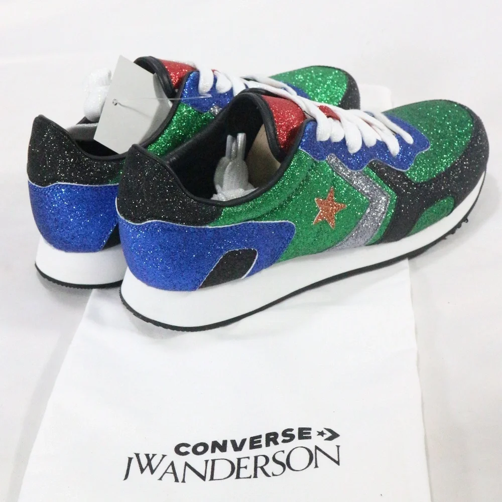 CONVERSE J.W. Anderson x Thunderbolt Green Sneakers Sz 5.5. Wmn 7 Men - Picture 4 of 8